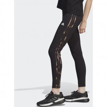 Mallas de mujer adidas Vibrant Print 3 bandas algodón negro