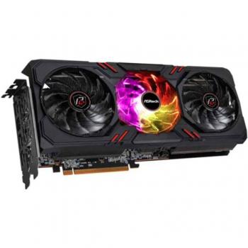 ASRock Radeon RX 7600 Phantom Gaming D 8GB OC PCIe 4.0 GDDR6 Graphics Card with HDMI, 3x DisplayPort, 2755MHz Clock Speed, Overclocked Edition, and RGB Lighting
