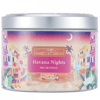 Havana Nights 100% Beeswax Tin Candle - 8x6 cm - Eco-Friendly Aromatherapy