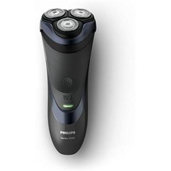 Philips Afeitadora S3530/06, Cuchillas ComforCut, Batería, Negro, Azul, 7x14x24