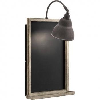 Aplique de pared de pizarra de zinc desgastado 61 cm - Chalkboard Sconce - Aplique de pizarra, zinc degradado - Elstead