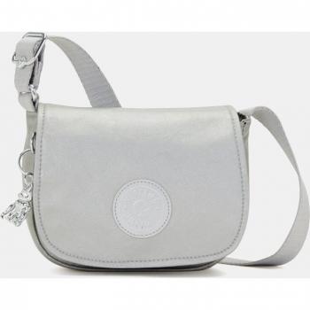 Bandolera Mini Plateada Kipling con Solapa LOREEN