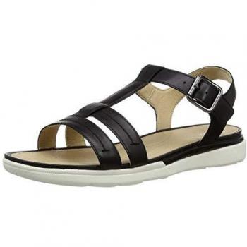 Geox D Sandal Hiver A, Zapatillas, para Mujer, Negro