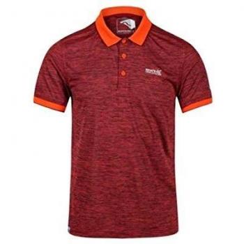 Regatta Remex II-Polo Deportivo De Secado Rápido T-Shirts/Polos/Vests, Hombre, Burnt Salmon, XXL