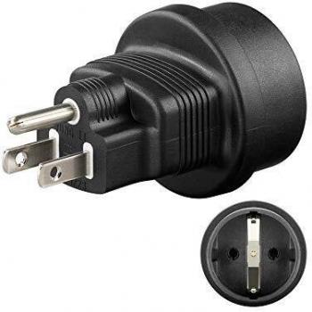 Zócalo de contacto de protección en el adaptador de viaje del adaptador de corriente de enchufe de EE. UU. / Japón, 1 pieza, 95308