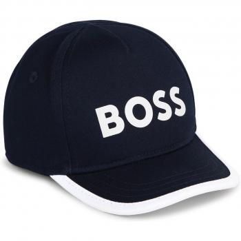 Gorra de bebé niño Boss Kidswear color azul marino en algodón