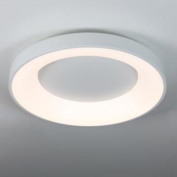 Plafón LED Circular 40W Seleccionable 3000K/4000K/6000K Ø50 cm Metal Blanco 5000lm CRI 85 Sin Parpadeo