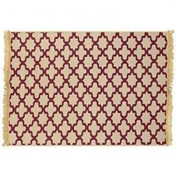 Asir Group LLC Ya alfombra, Yildiz, Claret Rot, 80 x 150 cm
