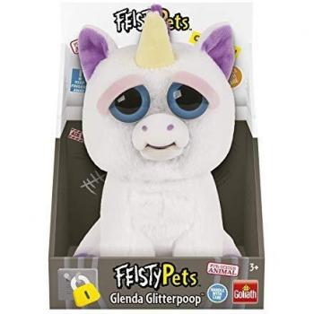 Feisty Pets Peluche Unicornio, color blanco/morado, Talla Única