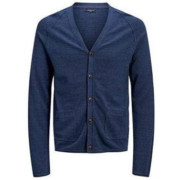 Jersey Jack&Jones Hombre L Azul Marino 12135408 JPRUNION Knit Cardigan Ensign Blue Melange