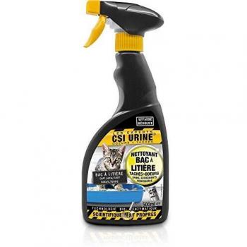 CSI Urine Gatos Spray Eliminador de Manchas y Olores - 500 ml / Pack Doble 2 x 500 ml