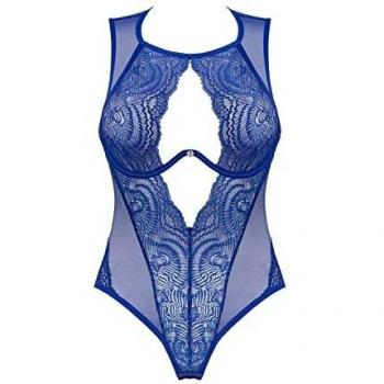 Obsessive Teddy Body Seductor para Mujeres Giselia Teddy, Azul,XL-2XL