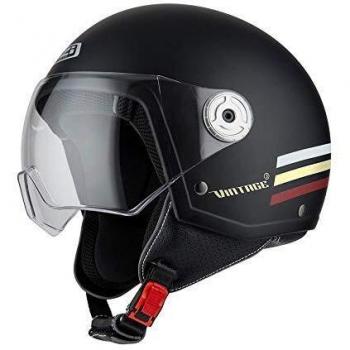 NZI Vintage 3 Casco, Sin género, triband Black&Burgundy, Small