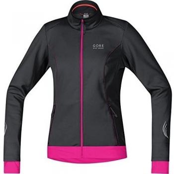 Gore Bike Wear Element Lady Windstopper Soft Shell - Chaqueta para mujer, color negro / magenta, talla 44