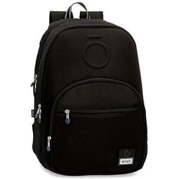 Enso Basic Mochila Doble Compartimento Adaptable a Carro Negro 32x46x17 cms Poliéster 25.02L