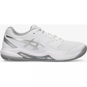 ASICS Gel-Dedicate 8 Zapatilla Tierra Batida Mujeres - Blanco, Plateado