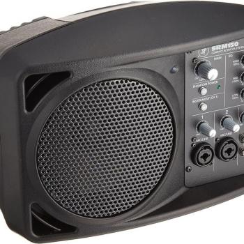 Mackie SRM150 5.25-Inch Compact Active PA Speaker System, Black