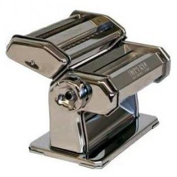 Máquina de Pasta Imperia iPasta T.2/6,5 mm Clásica - Acero Inoxidable, Manual con Manivela para Lasagne, Tagliolini y Fettuccine