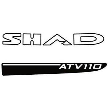 Shad D1Q11ETR Adhesivos Baúl ATV 110, Blanco
