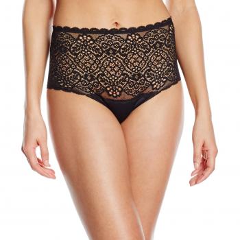 Dim Slip Taille Haute, Calzoncillos para Mujer, Negro Schwarz, 48