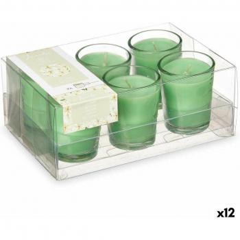 Set de Velas Perfumadas Jazmín 16 x 6,5 x 11 cm (12 Unidades)