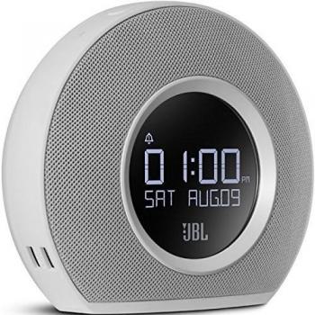 JBL Horizon - Radio despertador de doble alarma inalámbrico compatible con smartphones y tablets iOS/Android y dispositivos MP3