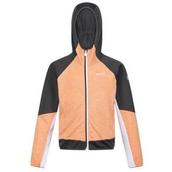 Regatta Prenton II Kids Softshell Jacket - Apricot Crush/Seal Grey, Size 3-4 Years