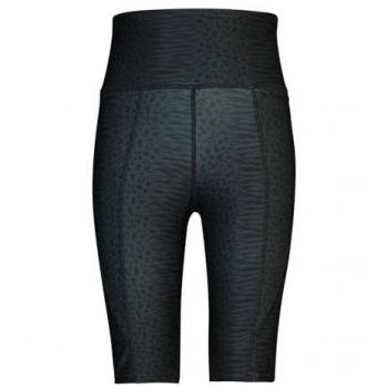 Reebok Mallas Cortas Lux Bold de Cintura Alta con Estampado Safari Moderno en Negro para Mujer, Talla XS