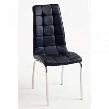 Silla Liam - Silla de Comedor en color negro, estilo elegante y cómodo