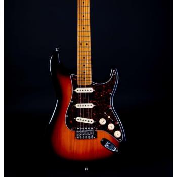 2023 Jet Guitars JS300 SB Sunburst Electric Guitar with Roasted Maple Neck and Amplifier Set