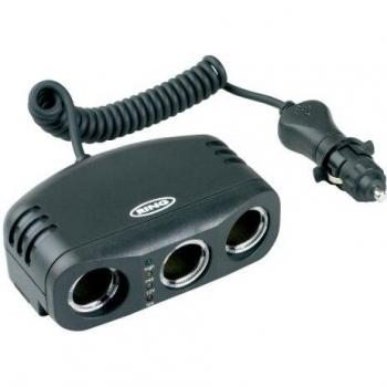 Ring Automotive RMS3 Conector de Toma, 3x12V, con USB
