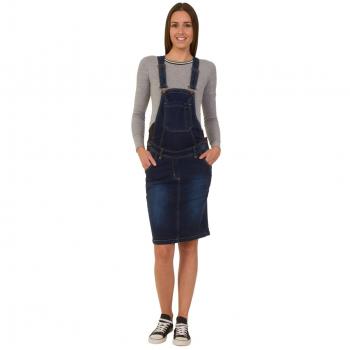 USKEES Rosie Peto Premamá Darkwash Vestido de Maternidad Ropa de Embarazo Rosie-XS