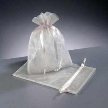 15 Joyas Blanco Boda Bolsas Organza 18 x 24 cm