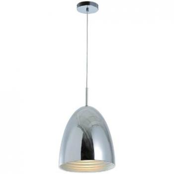 Lámpara de Suspensión Mads, Metal Cromo, 30x30x160 cm