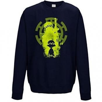 suÃ©ter de cuello redondo sudadera hombre Trafalgar growth yellow one brush picture child piece law S