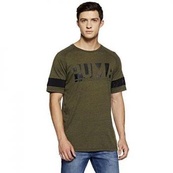 Puma Raglan Energy Tee Camiseta, Hombre, Verde, XL