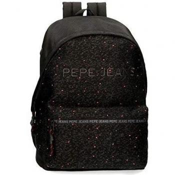 Pepe Jeans Hike Mochila Adaptable para Portátil 13,3 Negro 31x42x17,5 cms Poliéster 22.79L