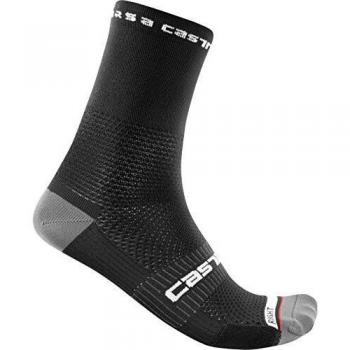 Calcetines Castelli Rosso Corsa Pro 15 Negro L-XL
