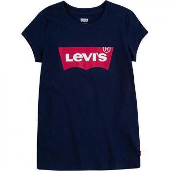 Levi's - Camiseta de niña Batwing en azul manga corta Dark Blue