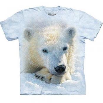 The Mountain Camesita Unisexo Niño Polar Bear Cub Zoo M