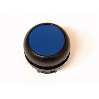 Botón pulsador plano azul M22S-D-B con anillo frontal de PVC IP67 - Eaton