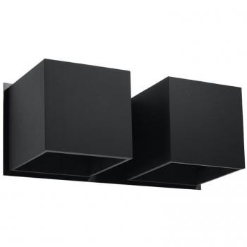 Aplique de pared Quad 2 Negro G9 con Iluminación LED Interior