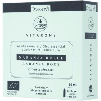 Aceite Esencial de Naranja Dulce Ecológico/Bio 10ml con Roll-On Ecocert