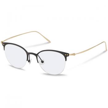 Rodenstock R7085 C Armazones para Mujer Negros, 47 Lentes Recetadas Para Mujer Negros, Gafas Recetadas para Mujer Negras