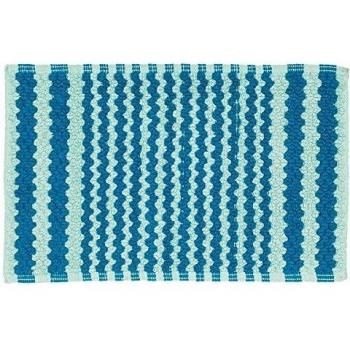 Alfombra de baño color turquesa a rayas medidas 50 x 80 cm Sealskin 294445430