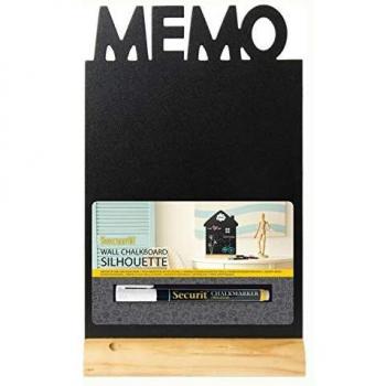 Securit Silhouette Memo Board with Chalk Marker, 35 x 21 x 6 cm, Multi-Color