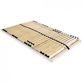 vidaXL Somier de Láminas con 28 Listones con 7 Regiones 100x200cm Mueble Cama