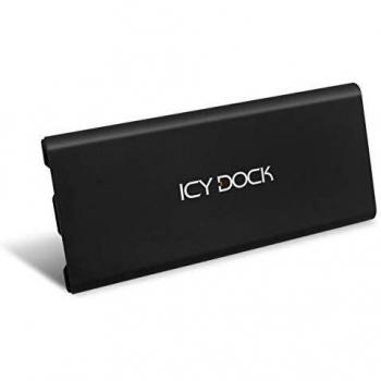 Caja externa para disco duro SSD M.2 NVMe ICY Dock 10 Gbps USB 3.2 Negra