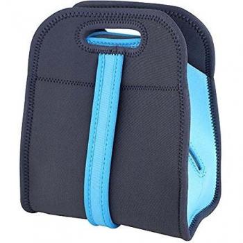 Bergner Walking Pleasure Bolsa Porta Alimentos, Neopreno, Azul y Gris, 27x22.5x14 cm