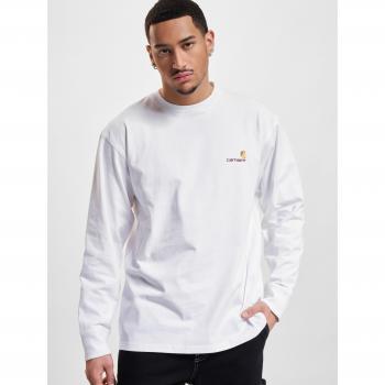 Carhartt WIP Men's Long Sleeve American Script T-Shirt - White - Size M